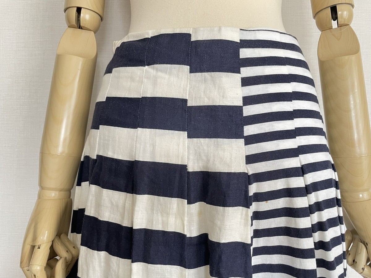 Junya Watanabe Comme des Garcons Vintage Bordered Linen Skirt