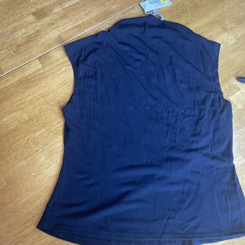 Derek Lam Sleeveless Top Midnight Navy NWT Sz Medium $275 Retail - Picture 5 of 6