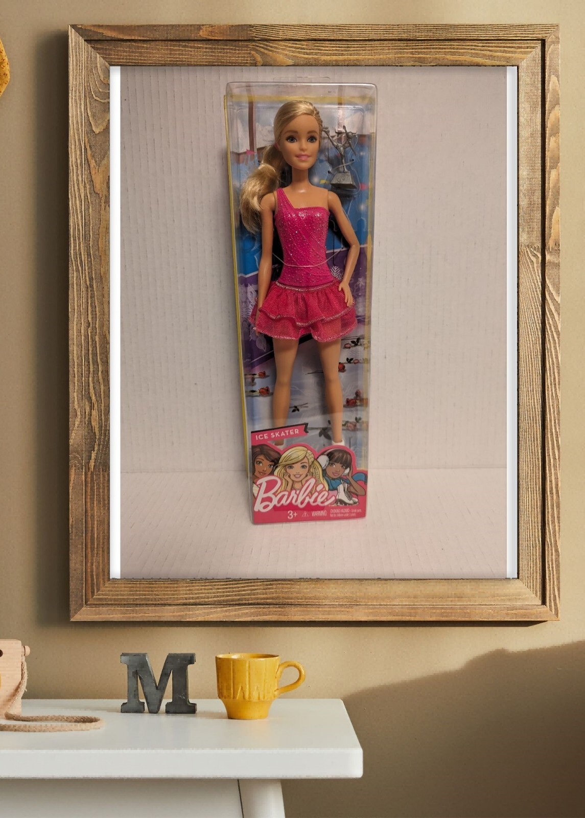 Barbie CAREERS I CAN BE ICE SKATER BARBIE Doll  Skating Trophy Mattel NRFB