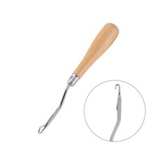 Latch Hook Wooden Handle Rug Making Tapestry Hinged Hook Tool