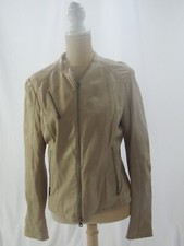Nwt Gimo's Leather Zip Front Jacket Size 46 Retail $1,630