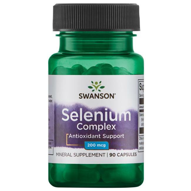 Swanson Selenium 200mcg 90 Capsules Antioxidant Immune System Supplement