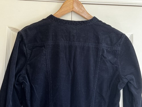 Gap Hemdblusenkleid Damen 12 Cordknöpfe marine Hemd kuschelig Cord kragenlos smart - Bild 11 von 23
