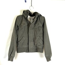 Tna Aritzia Coat Gray/green Utility Hooded M