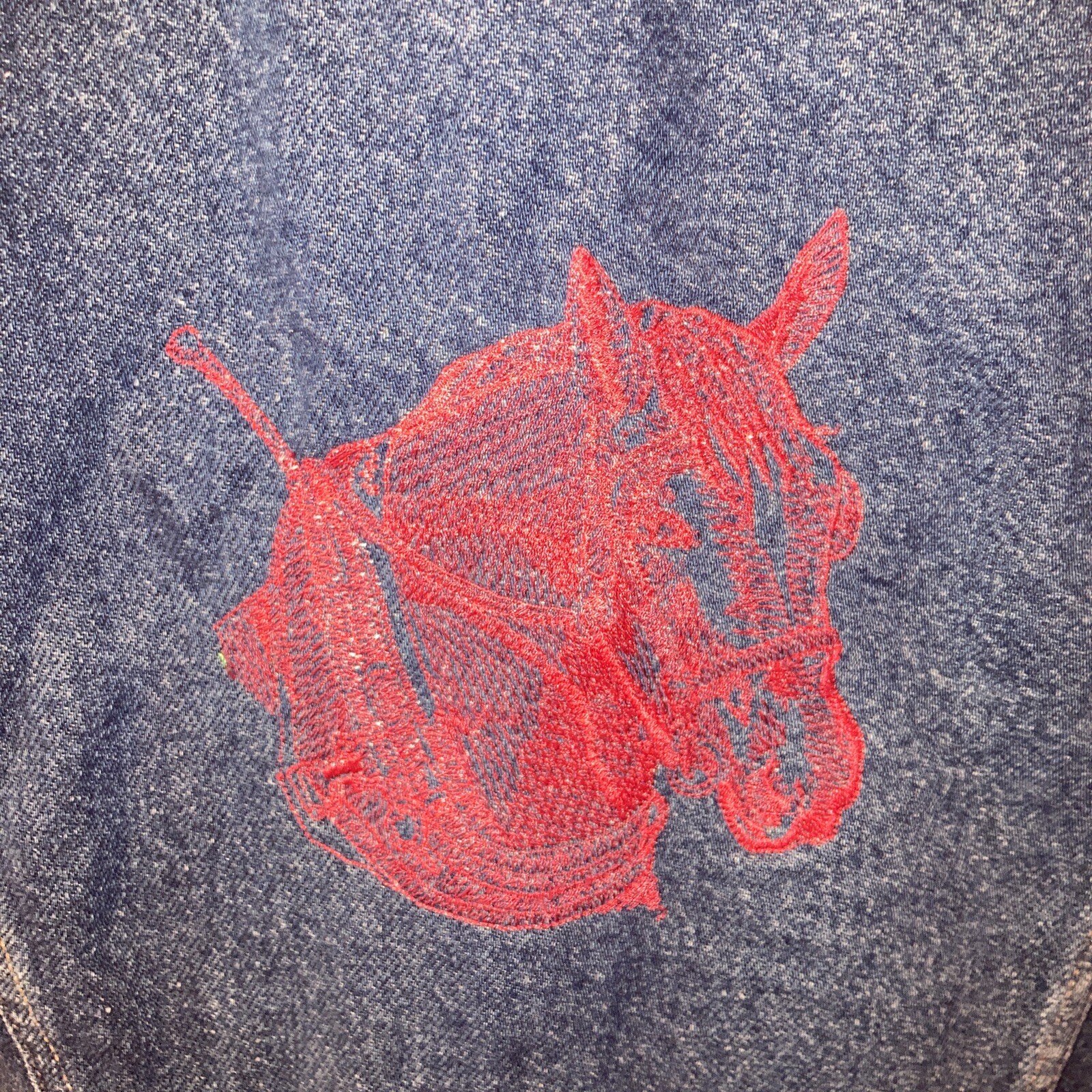 Rustler Western Theme Embroidered Button Front De… - image 7