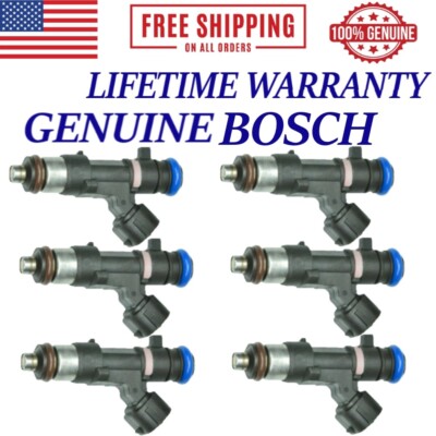 6 Pieces Genuine Bosch Fuel Injectors For 2004-2012 Nissan Pathfinder 4.0L V6