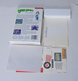 The Bugs Bunny Crazy Castle Nintendo Nes Video Game Box Manual Poster Year 1989