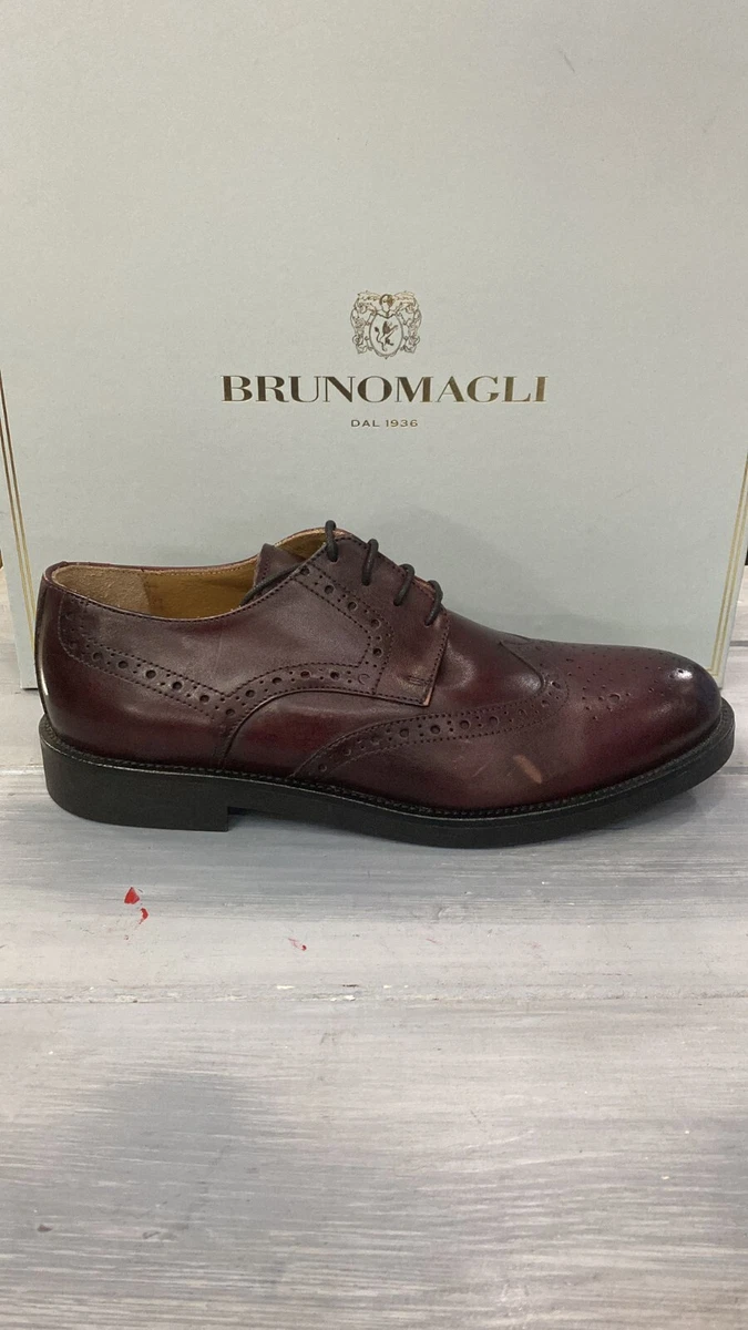 Chaussures Habillées Pour Homme Bruno Magli Oxford En Marron - Occasion En Bon état