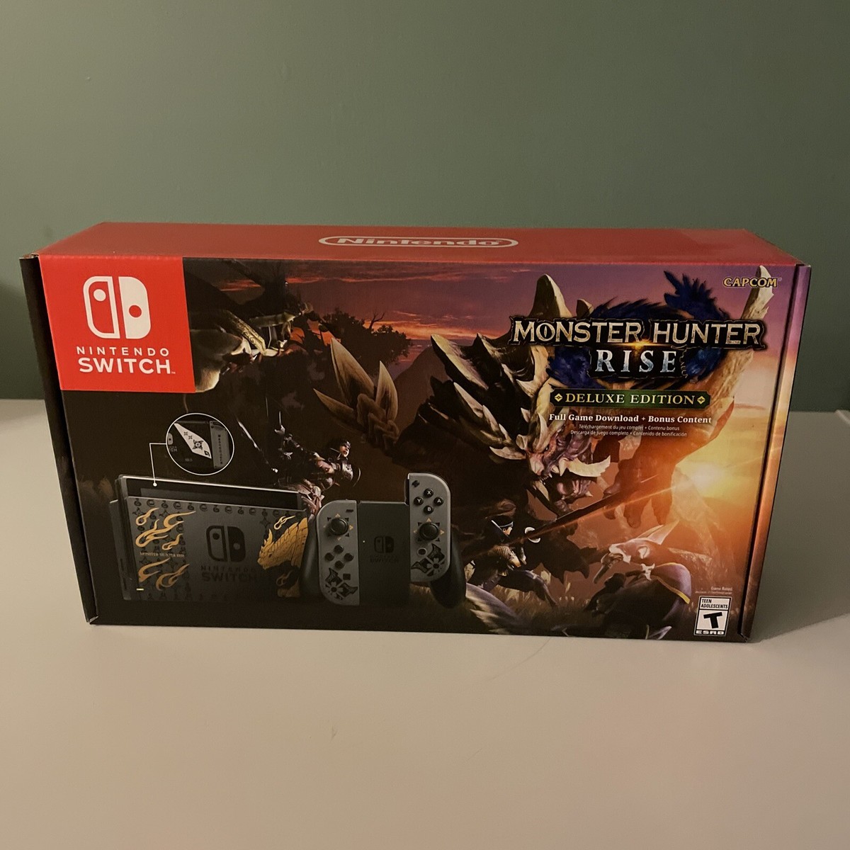 NEW Nintendo Switch Monster Hunter Rise Deluxe Edition Console
