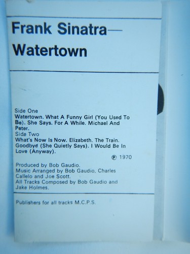 FRANK SINATRA - WATERTOWN - CASSETTE - Picture 2 of 5