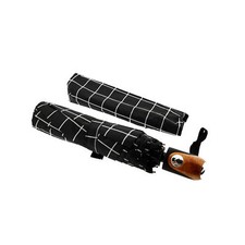 Telescopic pocket umbrella with protective cover ergonomic handle with pattern 100 cm
