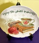 HAVILAND & CO. LIMOGES 7” Plate “Enjoy The Small Moments” Decoupage France — photo 4