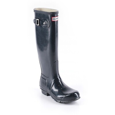 Hunter Wellies Hunter Rain Boots Women Men Black Original Gloss