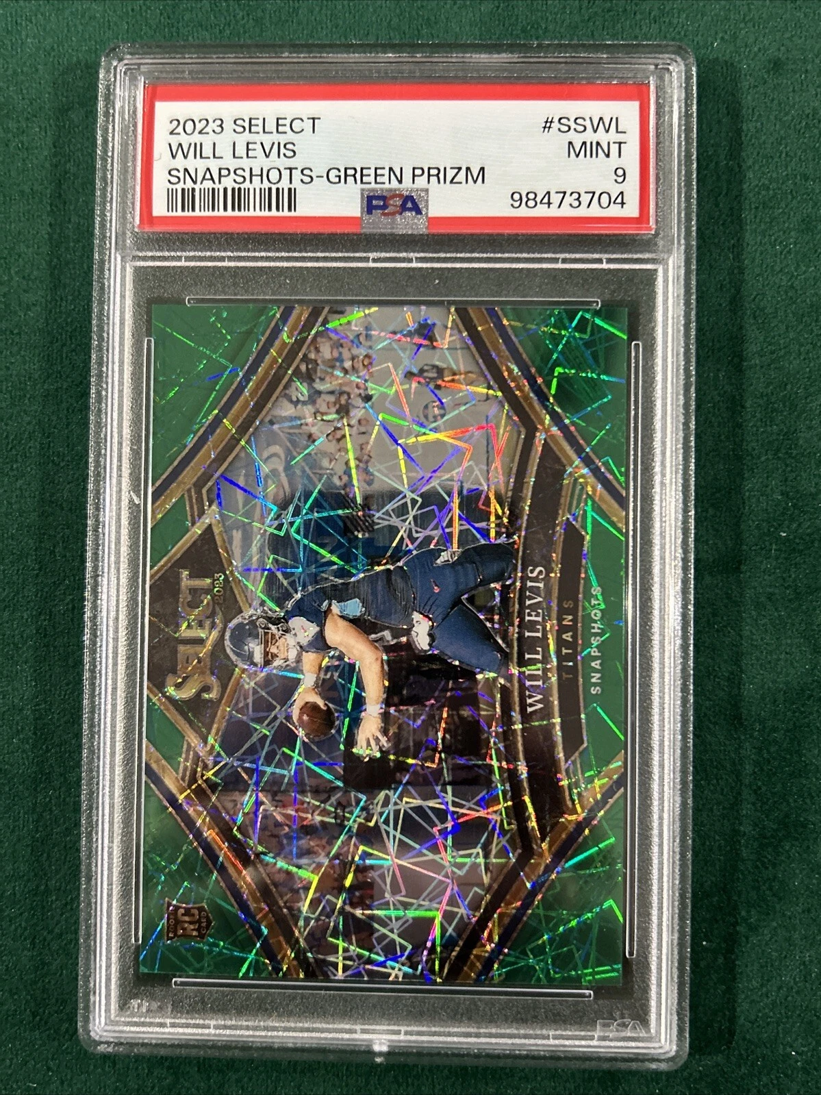 Will Levis Panini Select Snapshots #SSWL Green