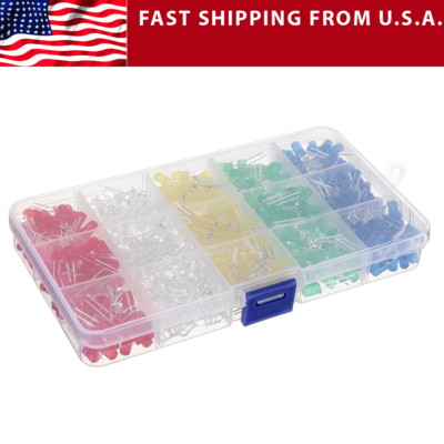 Light Emitting Diode LED Kit Mixed Colors, 5mm, 500 pcs