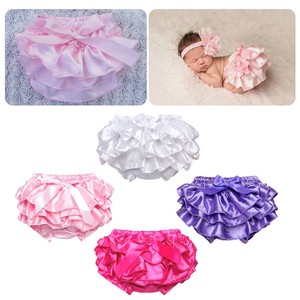 Infant Baby Girl Solid Panties Bottoms Toddler Kids Bloomer Diaper Cover Briefs