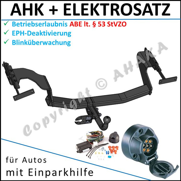 Ahk & ES7 FüR Nissan X-Trail T31 2007- AnhäNgerkupplung Eph-Abschaltung Komplett-image