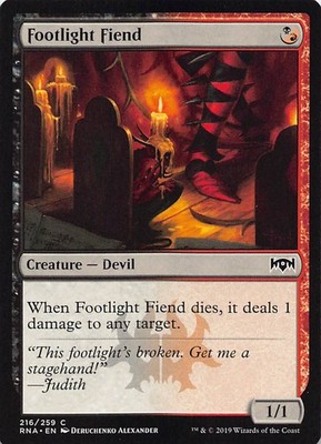 Footlight Fiend C Ravnica Allegiance 216 NM