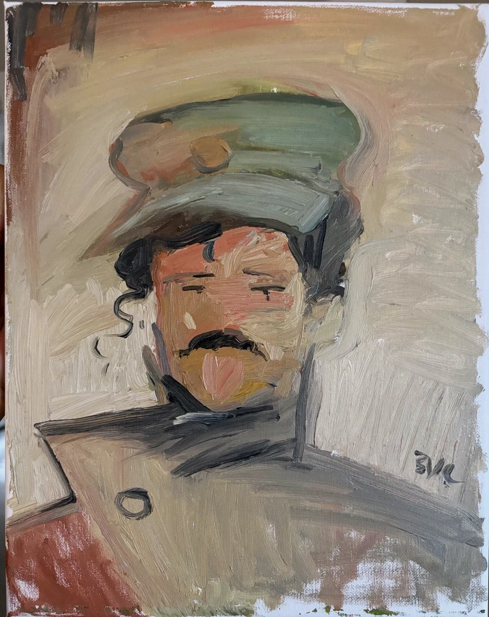 帆布油画男艺术绘画| eBay