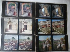 6 stereo colour photographs Cromoplast-Verlag series 33 Jerusalem III
