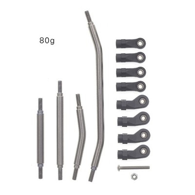 6mm Stainless Steel M4 Steering Links Rod Kit for Redcat GEN8 1/10 RC Crawler