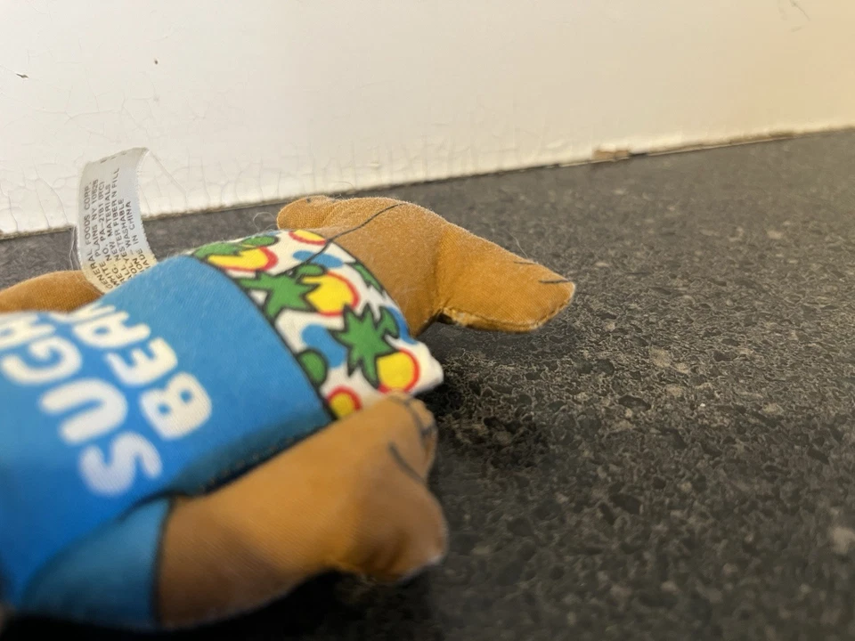 "Juguete de peluche Sugar Bear Surfer 1989 vintage de 4,5"" promoción de cereales post" Foto 4 de 4