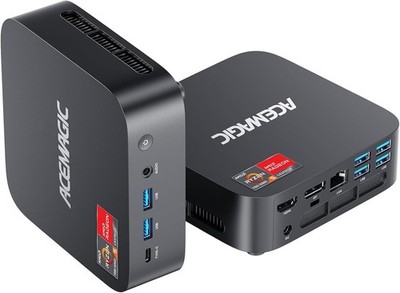 ACEMAGIC 4K MINI PC AMD Ryzen 5 7430U 16GB DDR4 512GB SSD WiFi BT Windows 11 PRO