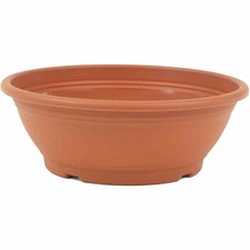 SIENA GARDEN Schale Ø 30 x 10,5 cm, terracotta Rundes Kunststoffgefäß mit Bod...