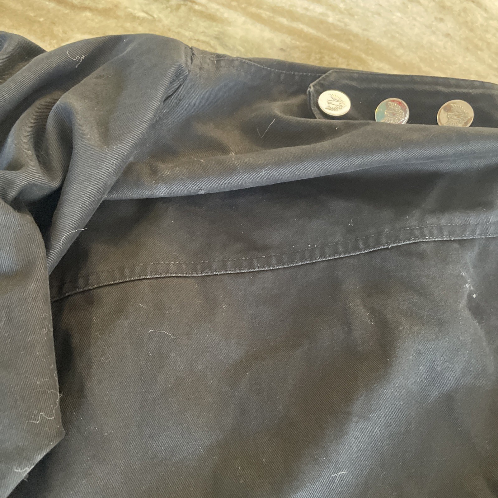 3XL Mens Basic Code hooded black  Coat Military Y… - image 11