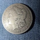 1904-S Morgan Silver Dollar Coin, key Date VF