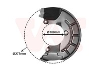 Spritzblech Bremsscheibe VAN Wezel 5829371 FüR VW Audi 8Z0 A2 Polo Skoda Seat 5