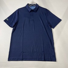 LACOSTE Regular Fit UV Protect Golf Polo Shirt Men's Size M Blue