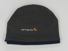 Carhartt Youth Size Dark Green Knit Beanie Fleece Inside
