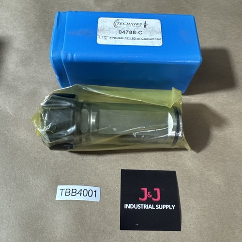 Neu Techniks 04788-C 1-1/2" x NC/ER 32-80 gerader Schaft Verlängerung Garantie 🇺🇸 - Bild 1 von 4
