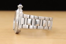 CARTIER PASHA MENS W3101755 38MM GUILLOCHE GRAY DIAL STAINLESS STEEL WATCH 5