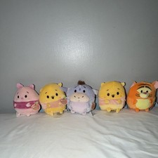 Disney Winnie the Pooh Small Plush Set Piglet Pooh Eeyore Tigger Scented