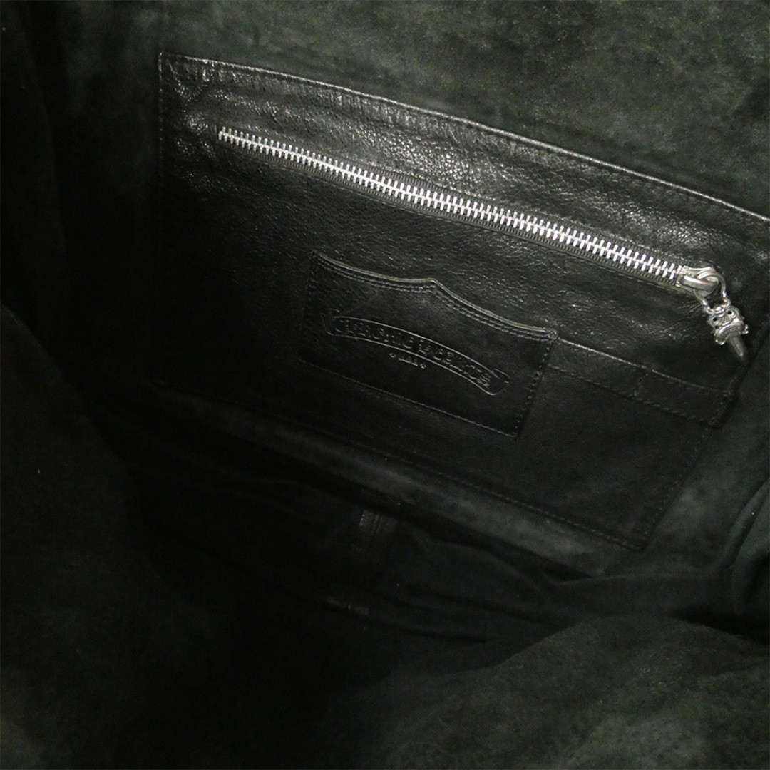 Chrome Hearts Messenger Gunslinger Leather Shoulder Bag Black Used LIFE-0 thumbnail 6