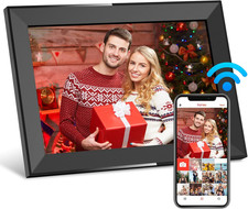 Skyrhyme 10.1 Inch Digital Picture Frame with 32GB Storage, Frameo Wifi Digital