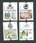 PORTUGAL 500 YEARS OF POSTAL SERVICE - 4 MNH STAMPS - 2019