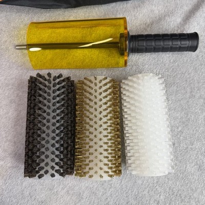 150mm Ski Snowboard Wax Brush Kit Rotary Drill Brushes Brass, Nylon, Horsehair