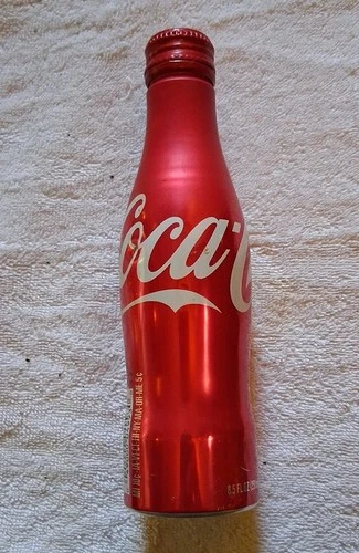 Mint Vintage Unopened Aluminum Red CocaCola Collectible 8.5 FL OZ(251 mL) Bottle