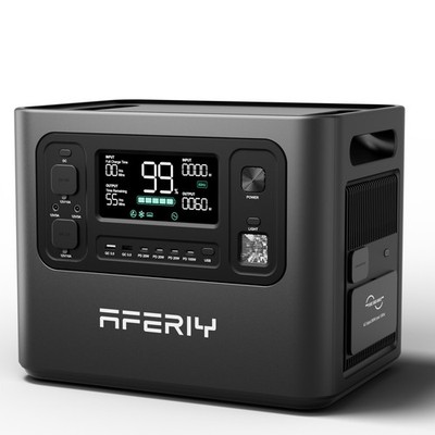 Portable Power Station 2048Wh LifePO4 BMS Solar Generator Smart App AFERIY 2800W