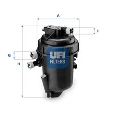 UFI Kraftstofffilter 55.084.00 Filtereinsatz für IDEA CLASSIC FIAT PANDA LANCIA