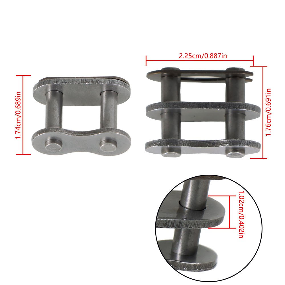 Rear Drive Chain For Coleman 212CC 196CC CT200U CT200U-EX BT200X Mini Bike Rear Drive Chain For Coleman 212CC 196CC CT200U CT200U-EX BT200X Mini Bike