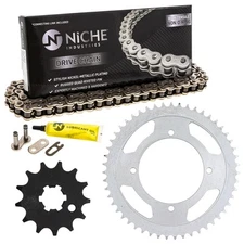 Sprocket Chain Set for Kawasaki KX100 Suzuki RM100 13/51 Tooth 428 Rear Front