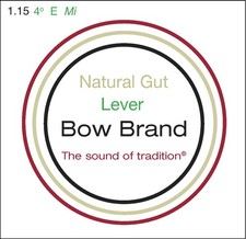 Bow Brand corda arpa celtica Lever Natural Gut MI 4 Ottava