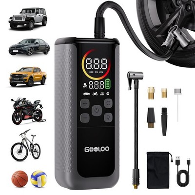 GOOLOO GT160 DUAL Tire Inflator Portable Air Compressor, 4X Faster Dual Cylin...