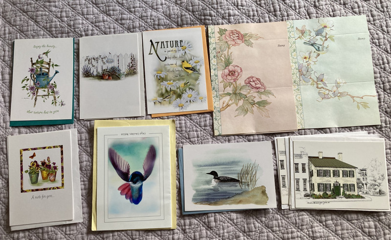 NEW Lot of 12 Cards / Stationary- Blank inside