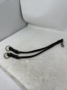 CWD Brown Leather Adjustable Running Martingale Attachment, 17" in pic, old