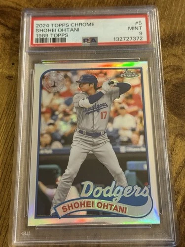 2024 Topps Chrome - 1989 Topps Baseball Shohei Ohtani #89CB-5 PSA 9🔥